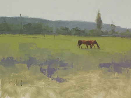 A plein air painting done at Lenhart Farm in Hillsboro, VA. 